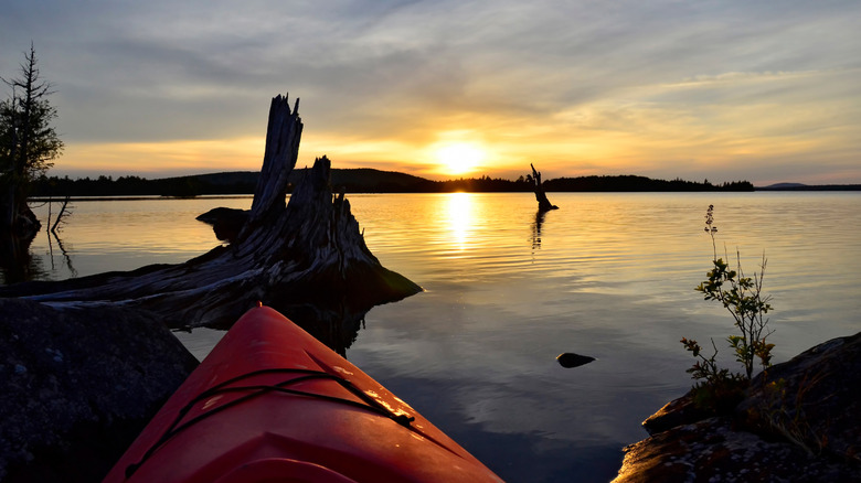 Kayaking on Moosehead Lake in Maine