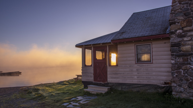 Rustic cabin on Moosehead Lake, Maine