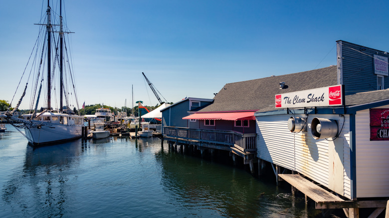 View of the exterior of The Clam Shack in Kennebunkport