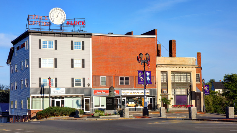 Historic buildings in Market Square, Houlton