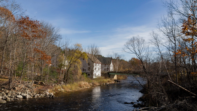 The Head Tide village and Sheepscot River in Alna, Maine