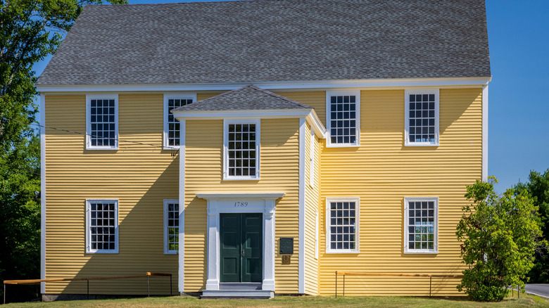 The Alna Meeting House, a historic former church in Alna, Maine