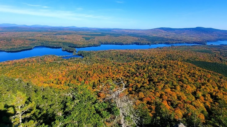 The view from Maine's Mosquito Mountain in fall