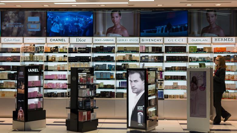 Duty free shopping at Miami International Airport, Florida