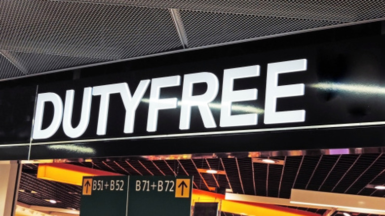 Airport Duty Free sign