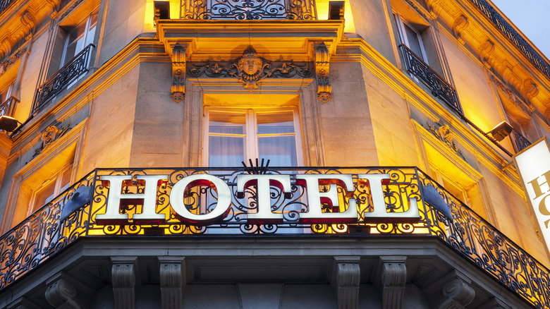Facade of a hotel