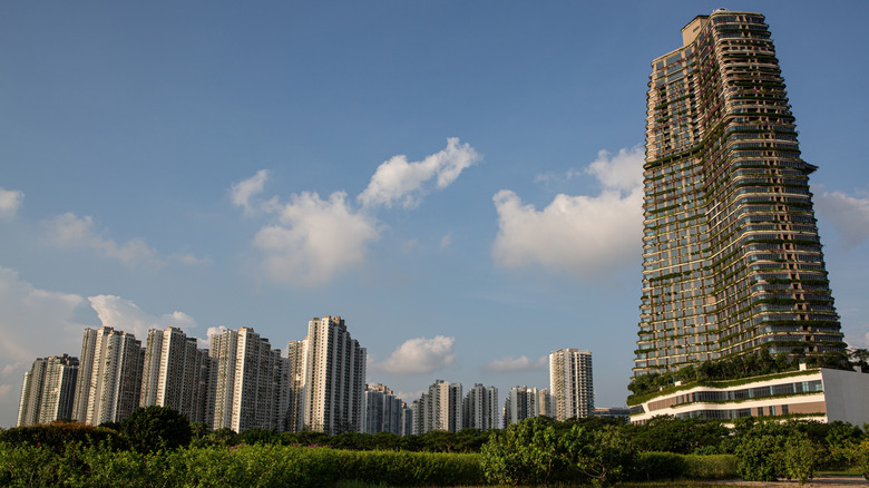 The tall buildings of Forest City in Malaysia