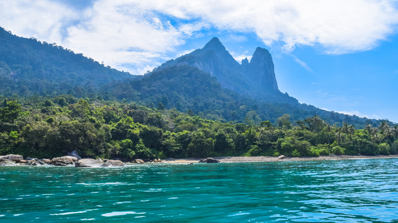 View of Tioman Island from the water