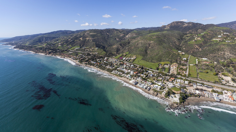 Aerial view of Lechuza Beach