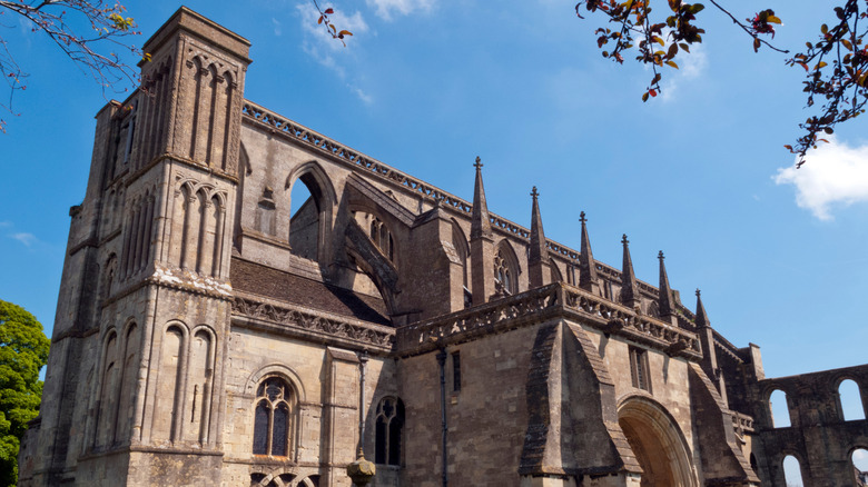 View of Malmesbury Abbey.