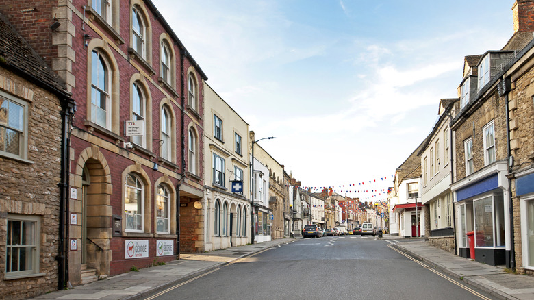 View of High Street in Malmesbury.