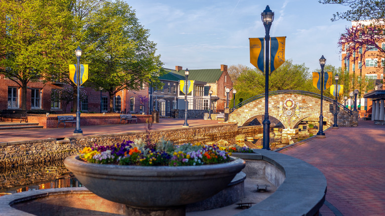 Carroll Creek Park in Frederick, Maryland
