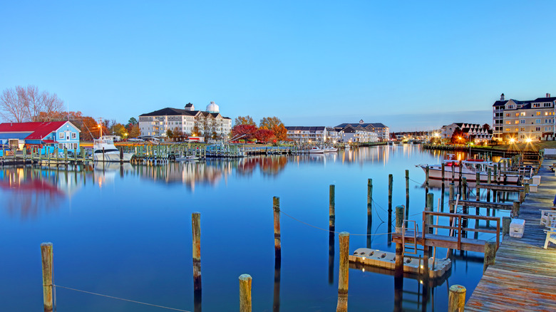 Harbor piers at Cambridge, Dorchester County, Maryland