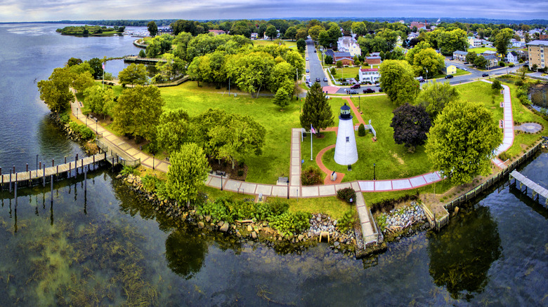 Aerial view of Havre de Grace