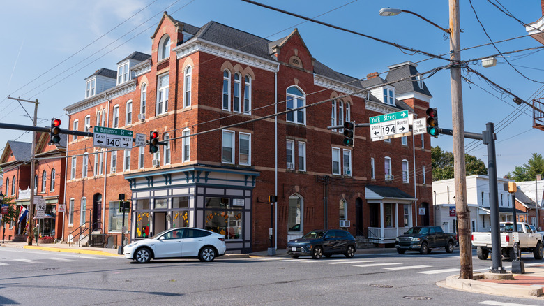 Building on corner of Taneytown's main street