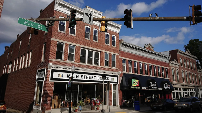 A look at a shops on Main Street in downtown Frostburg, MD