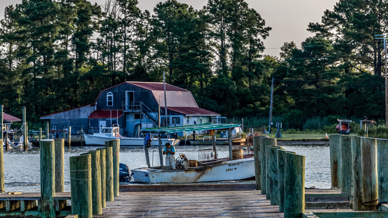View of fishing boat on St. George Island