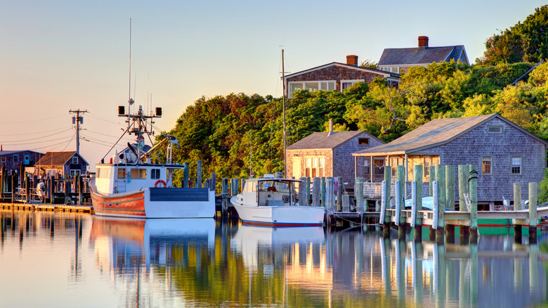 Menemsha, a small fishing village located on Martha's Vineyard