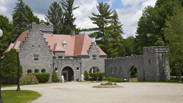 The carriage house at Searles Castle in Great Barrington, Massachusetts