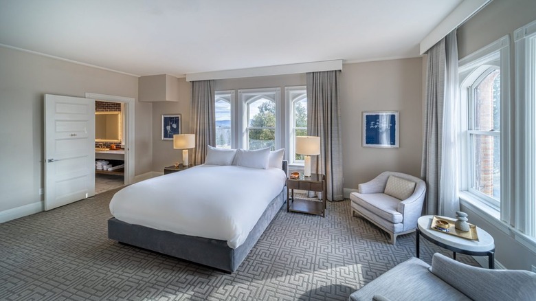 A guest room at Miraval Berkshires Resort & Spa