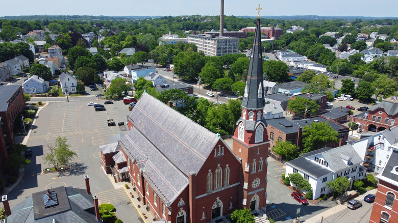 Historic architecture in downtown Peabody, Massachusetts