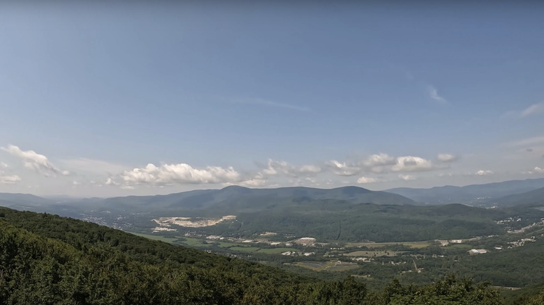 The view from Busby Loop Trail in Savoy Mountain State Forest