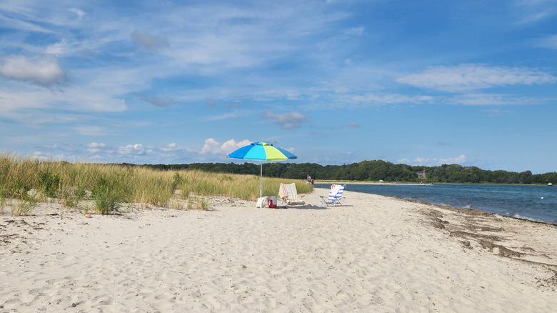 The beach at Demarest Lloyd State Park in Dartmouth, Massachusetts