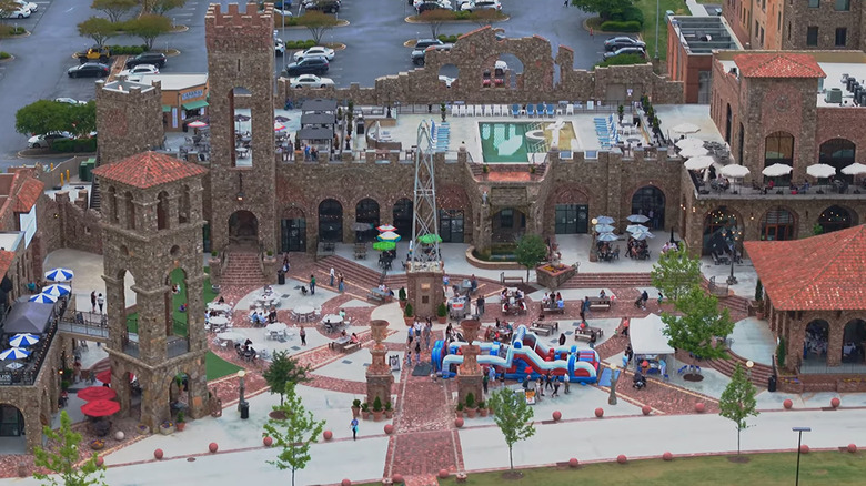 Aerial view of BridgeWay Station in Mauldin, South Carolina