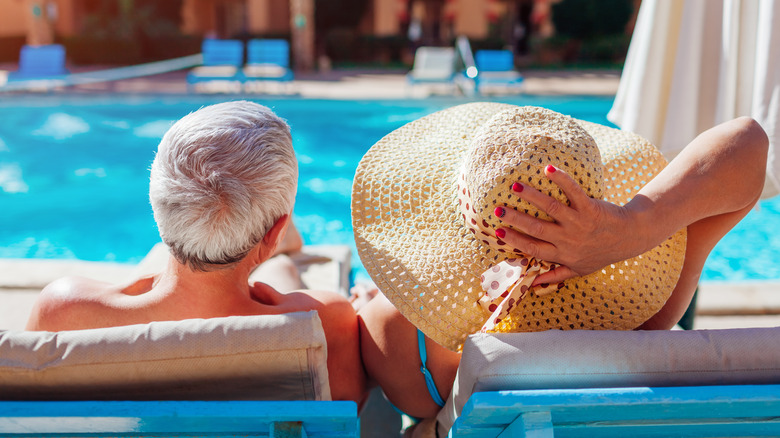 Couple enjoying an all-inclusive resort