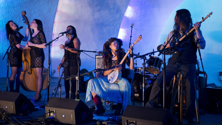 The Wandering performing at the Overton Park Shell in Memphis, Tennessee