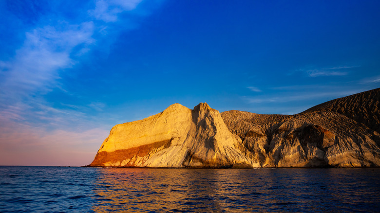 Socorro Island the Revillagigedo National Park, Mexico, viewed from the water.
