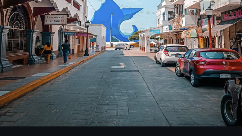 Pez Vela statue in Manzanillo, Mexico