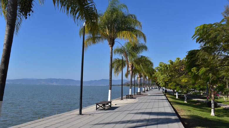 Ajijic boardwalk by Lake Chapala