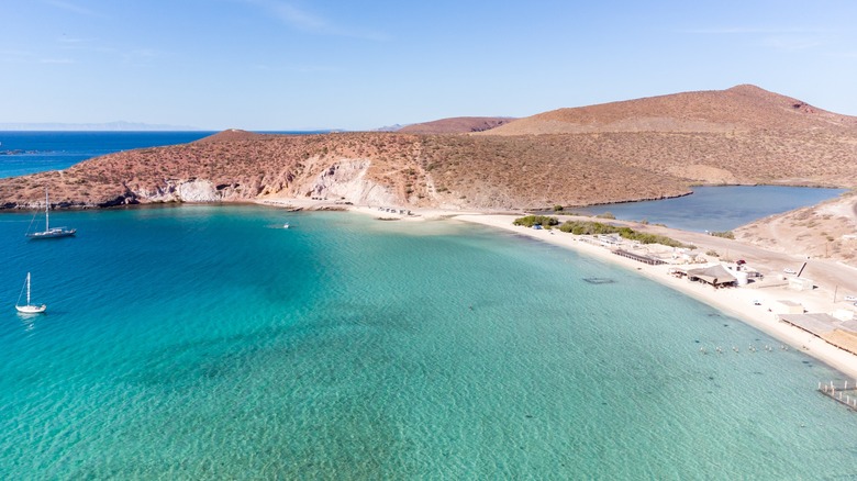 Ocean and landscapes of La Paz, Mexico