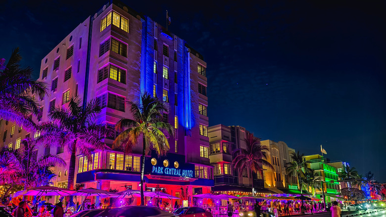 Gabriel South Beach hotel at night