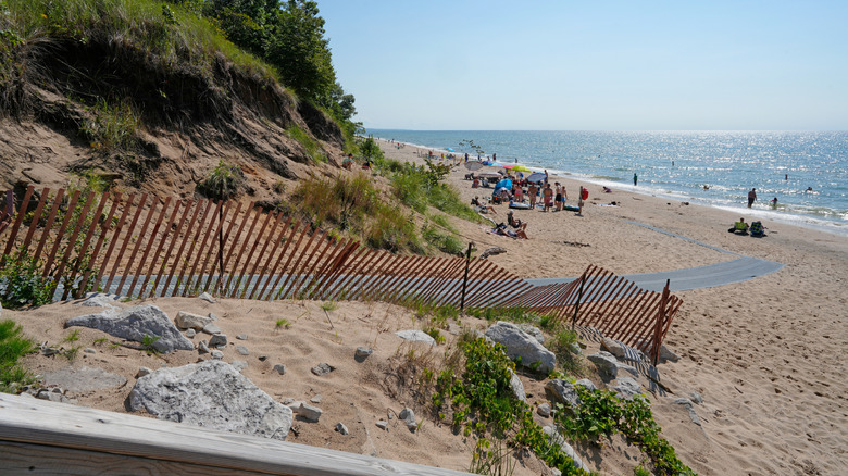 South Beach in South Haven in Michigan