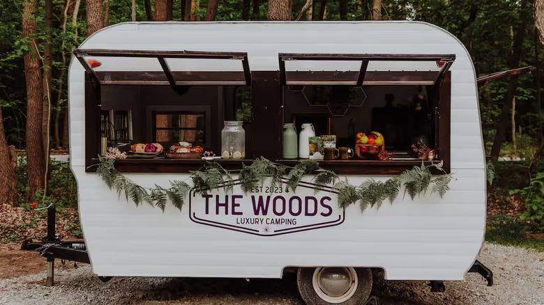 The Woods snacks camper in Fennville Michigan