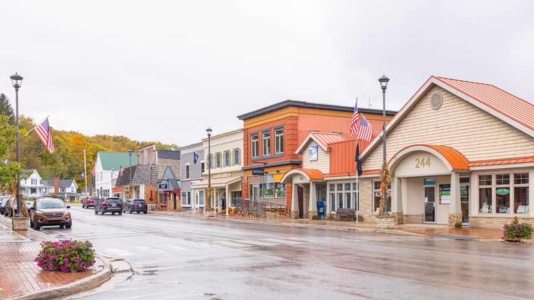 Downtown Beulah Michigan