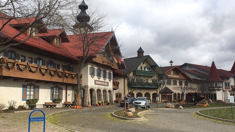 The exterior of the Bavarian Inn in Frankenmuth, MI
