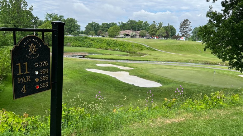 View of the course at Atlas Valley Golf Club in Grand Blanc, Michigan