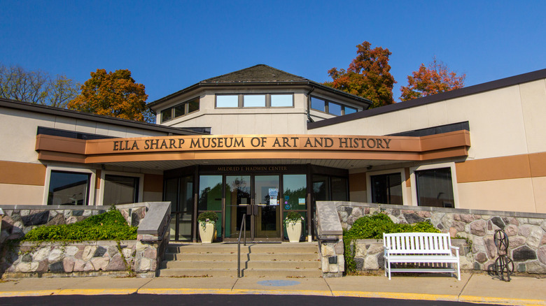 Exterior of Ella Sharp Museum in Jackson, Michigan.