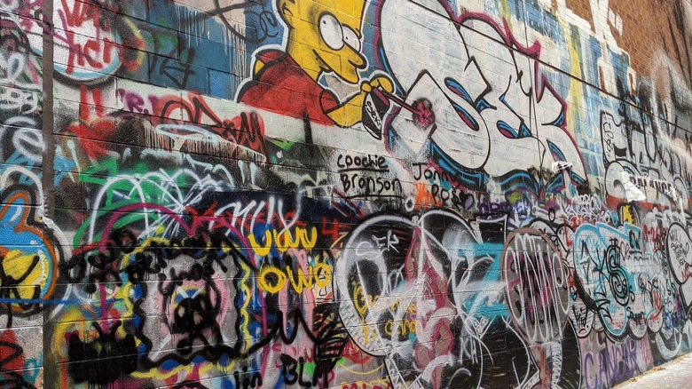 Graffiti Alley in Ann Arbor, Michigan