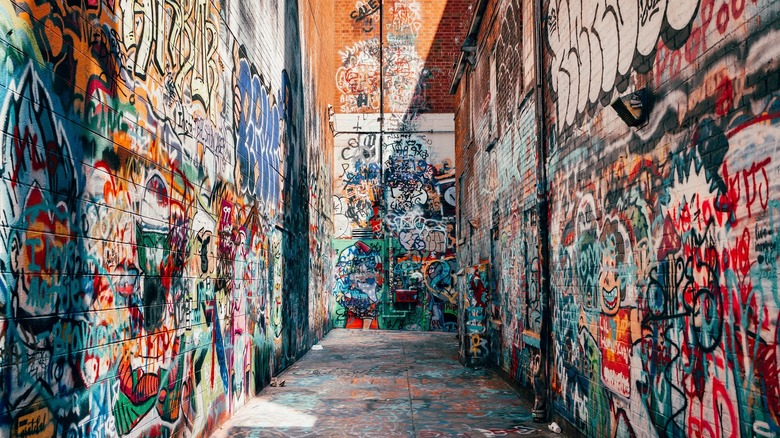 Graffiti Alley in Ann Arbor, Michigan