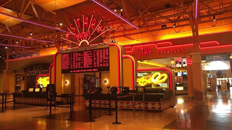 The movie theatre inside Great Lakes Crossing Outlets