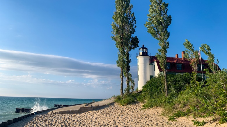 Point Betsie Lighthouse near Crystal Lake