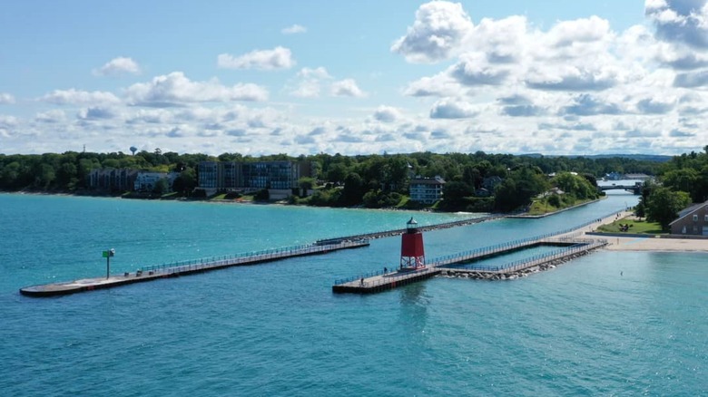 Lake Charlevoix and shore