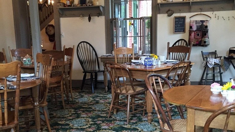 A view of the dining room at the National House Inn in Marshall, Michigan
