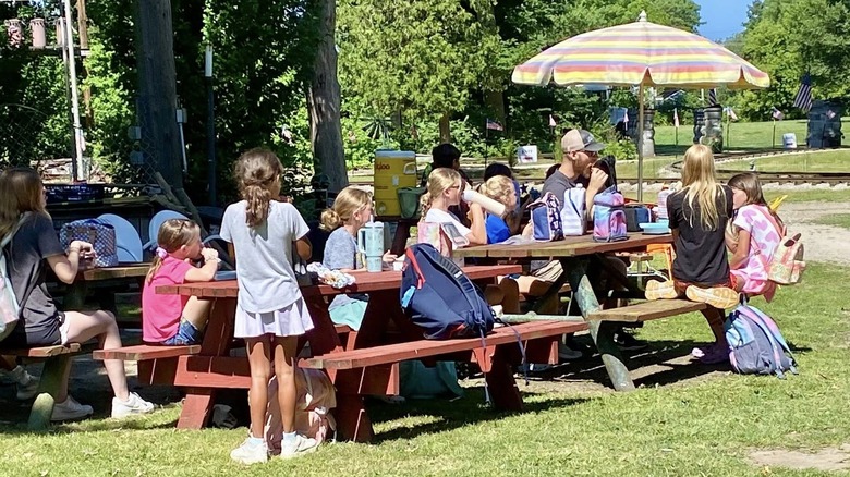 Picnic group at Eden Springs Park