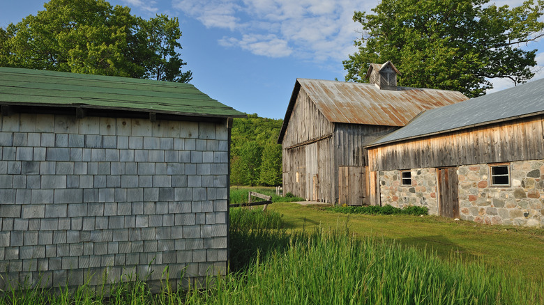 The historic Olsen Farmstead in Port Oneida in Sleep Bear Dunes National Lakeshore, Michigan