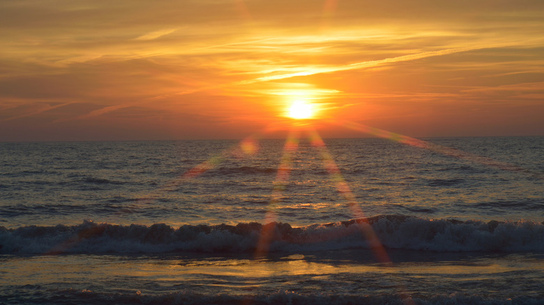 Sunrise over Lake Huron, Harrisville State Park, Michigan
